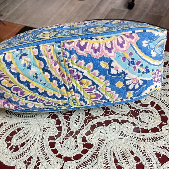 Vera Bradley Small BowlerStyle Satchel in Capri Blue - Picture 8 of 8